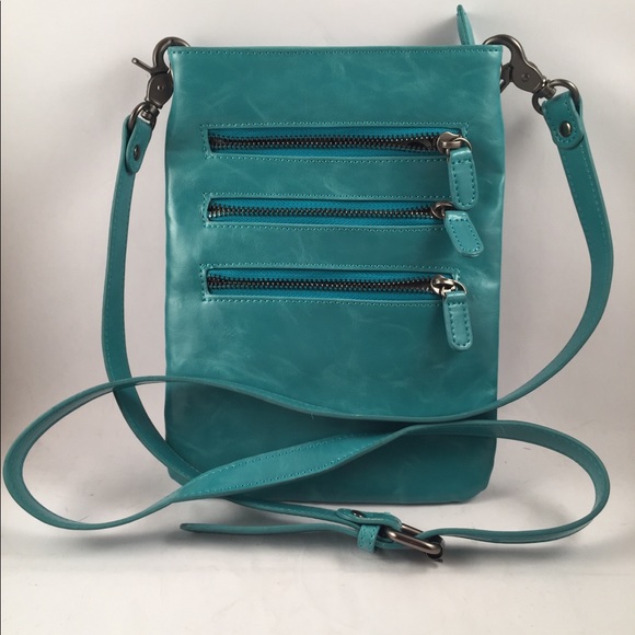 turquoise cross body bag